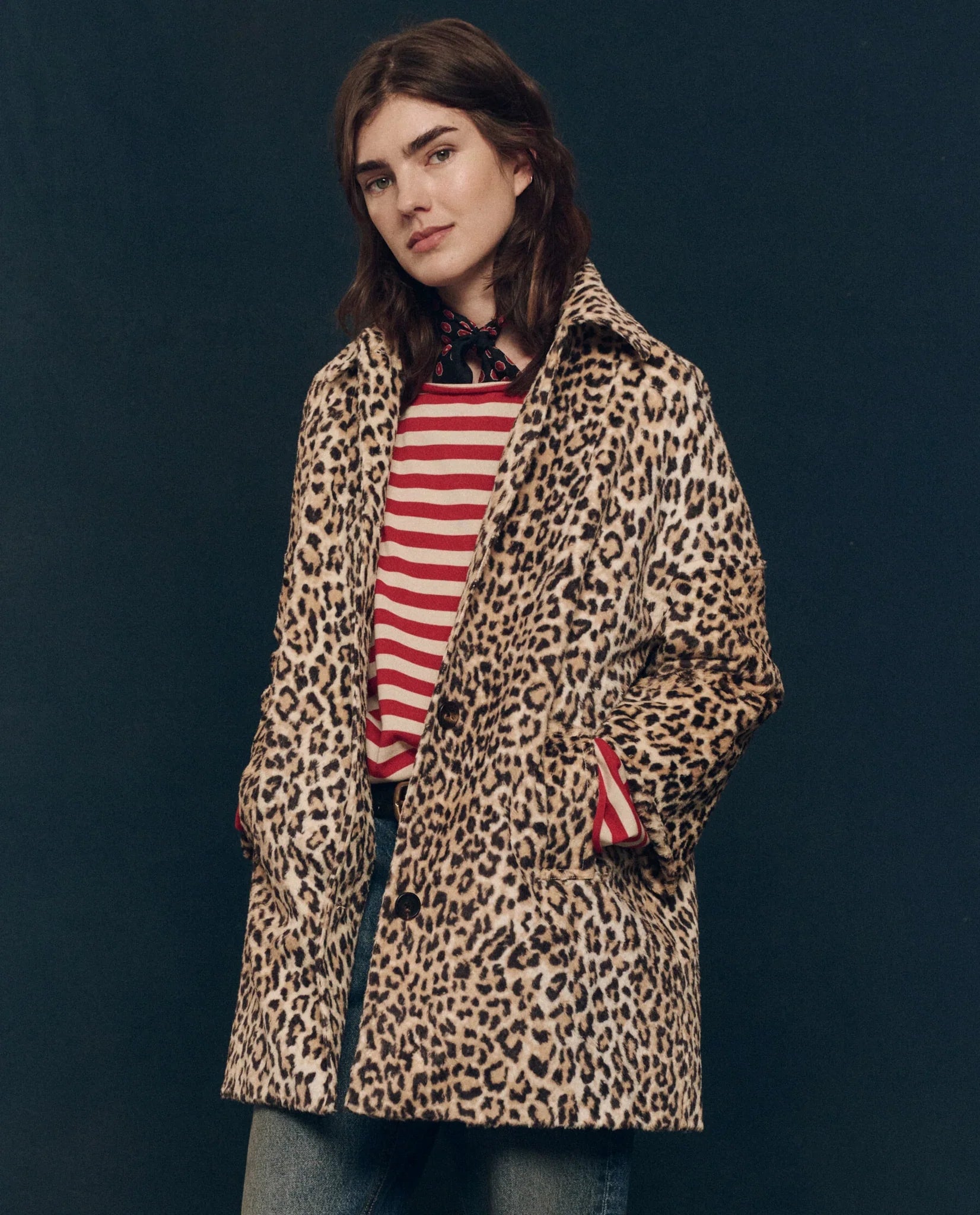 The Car Coat. Vintage Leopard