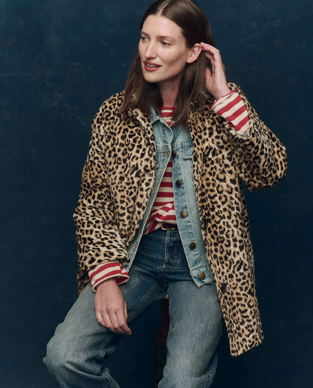 The Car Coat. Vintage Leopard