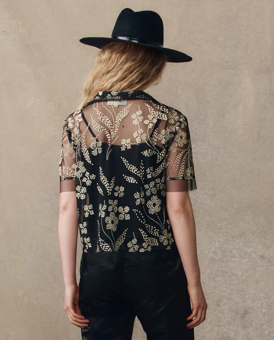 The Cotillion Top. Brocade Floral