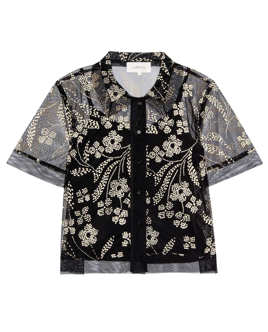 The Cotillion Top. Brocade Floral