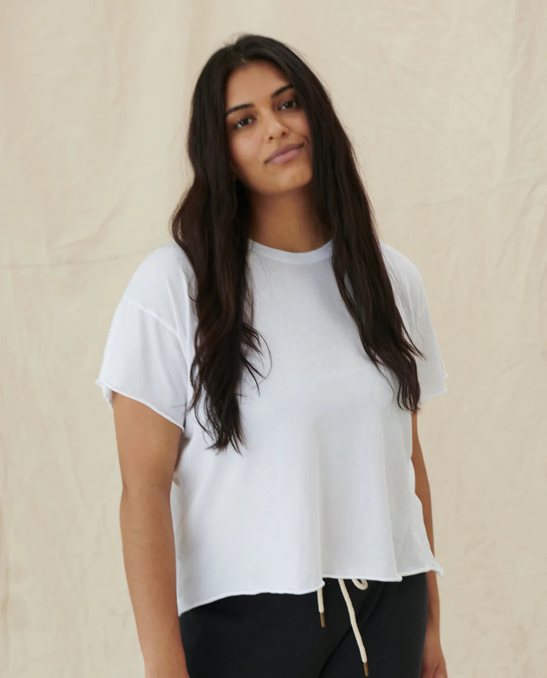 The Crop Tee. True White
