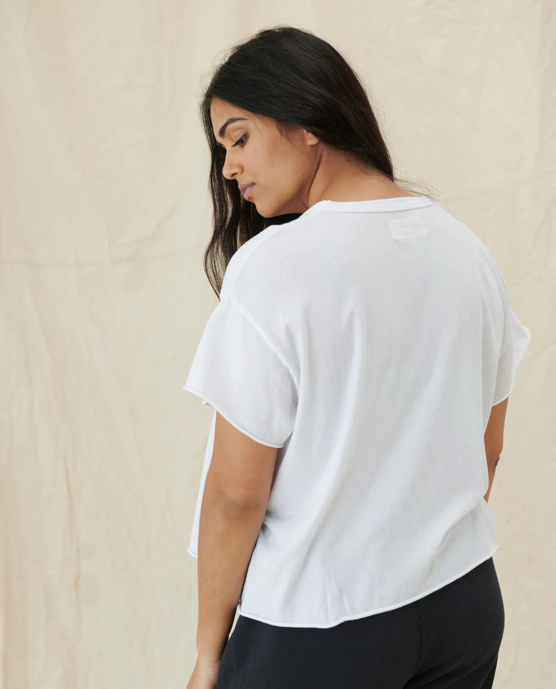 The Crop Tee. True White