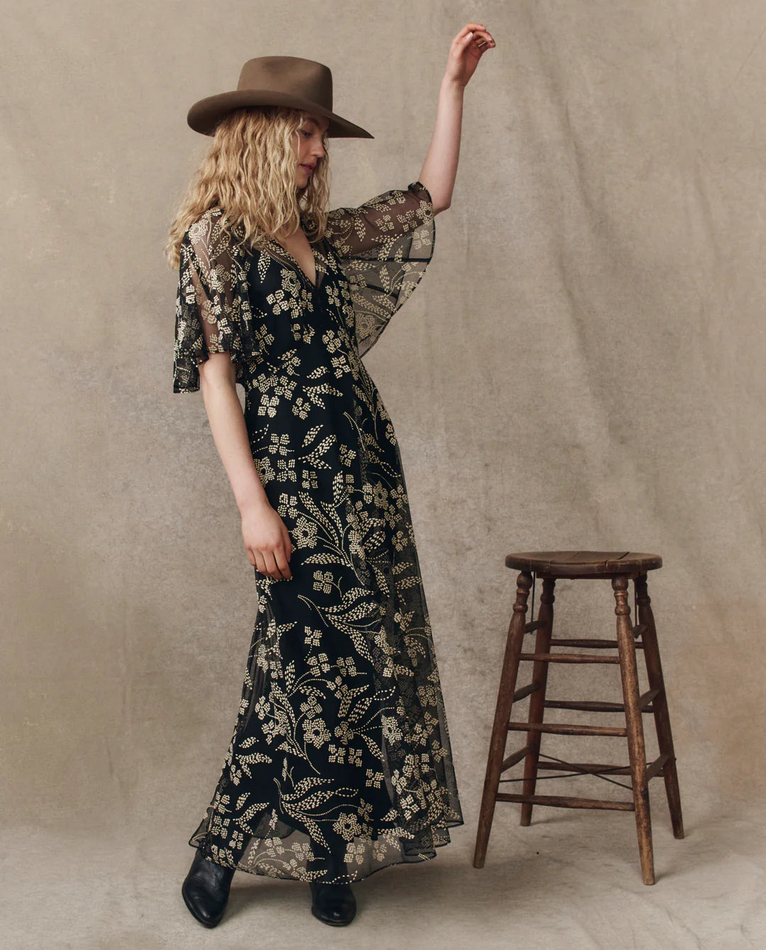 The Festal Dress. Brocade Floral