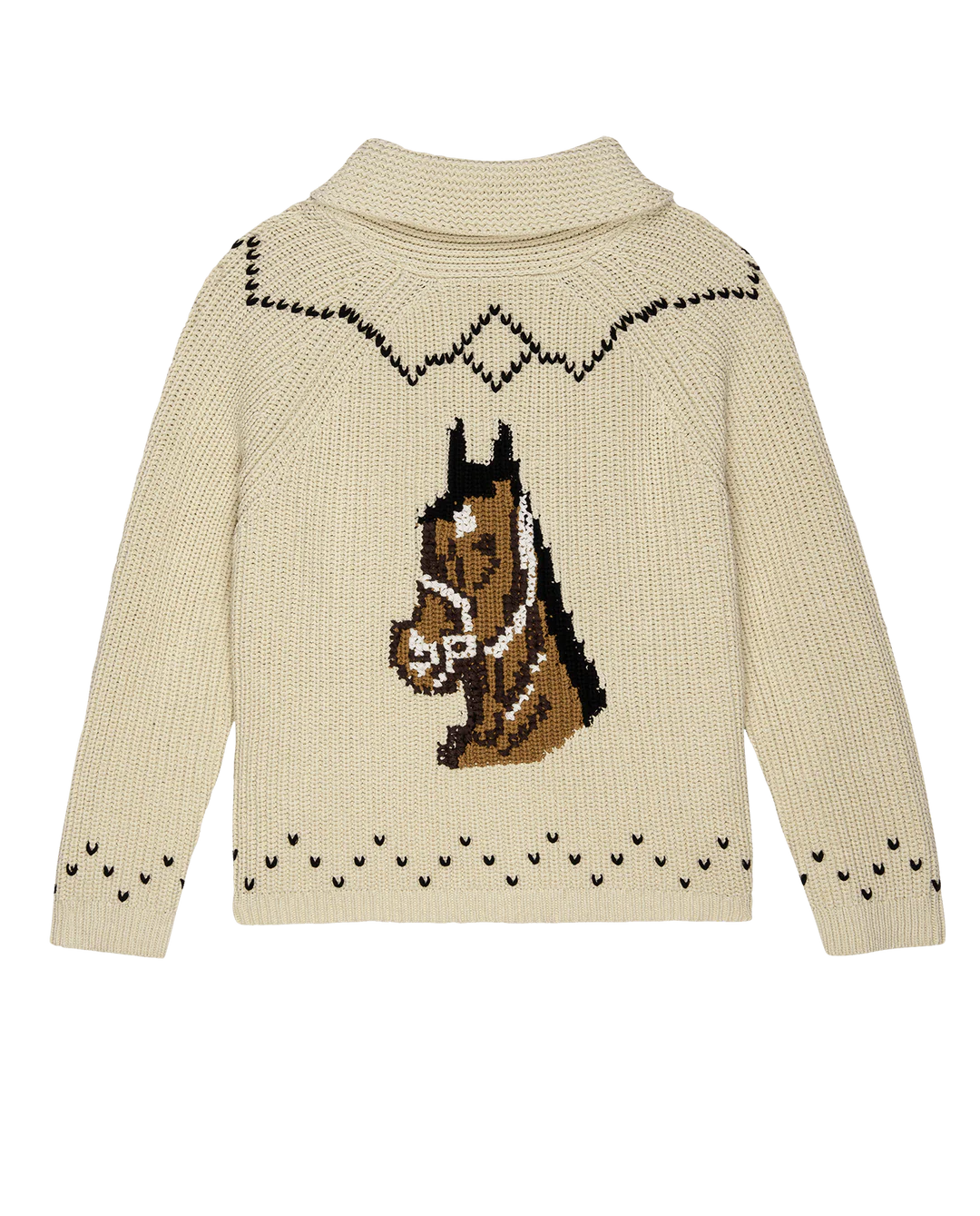 The Horse Lodge Cardigan. Cream