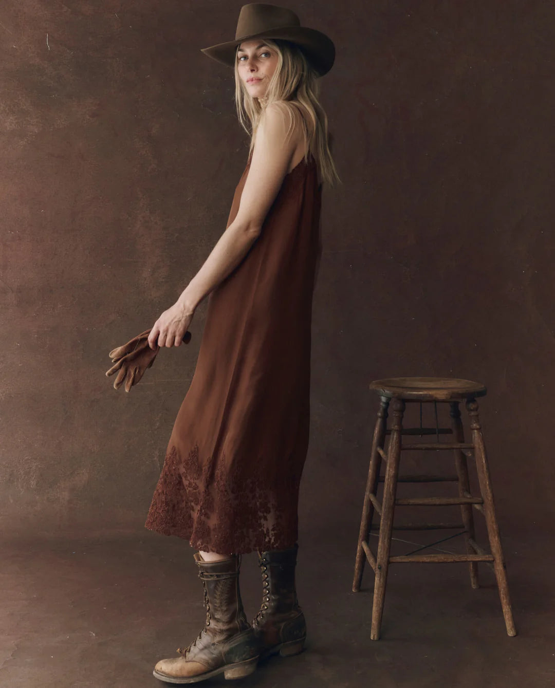 The Legacy Dress. Chocolate