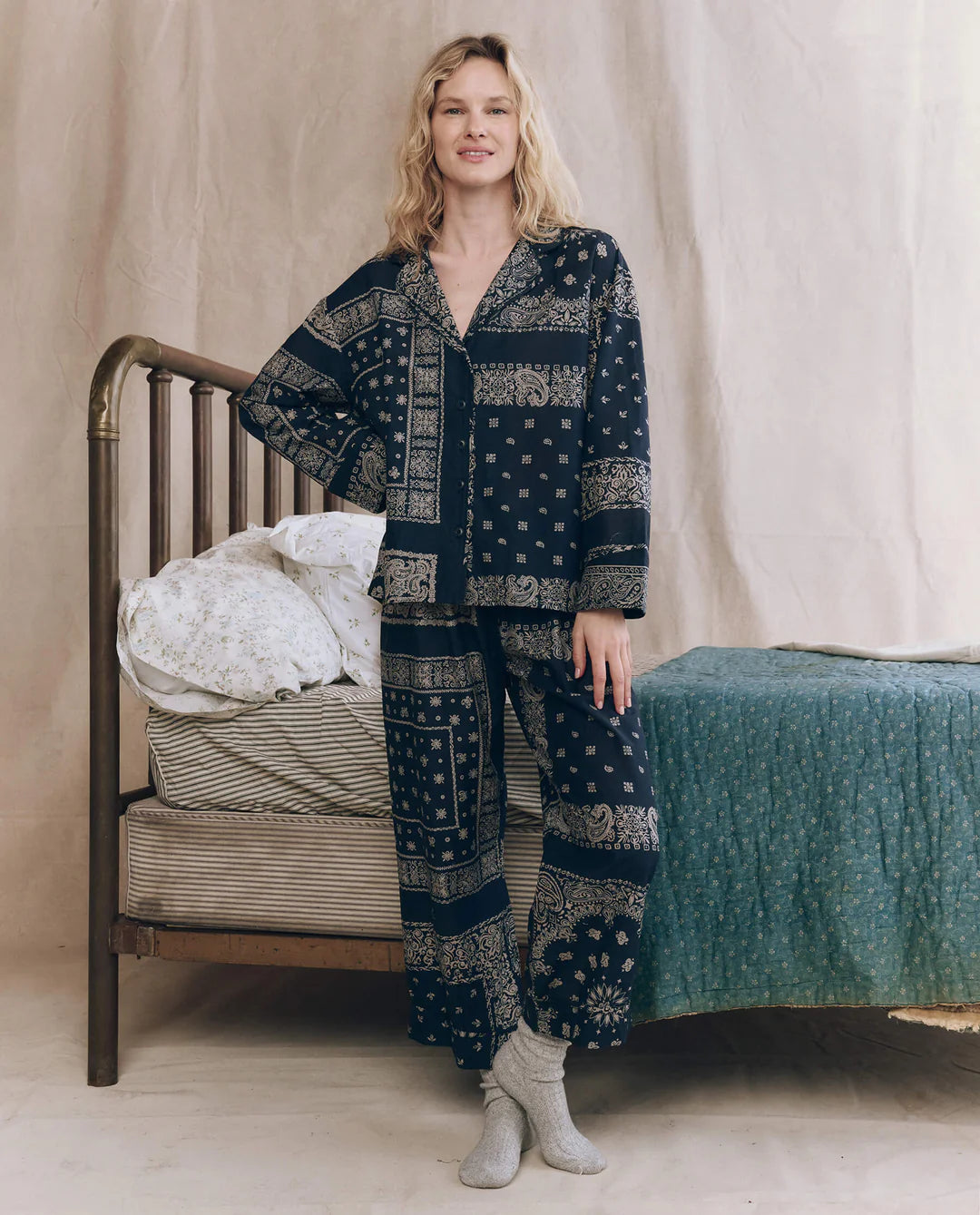 The Pajama Shirt. Bandana Patchwork