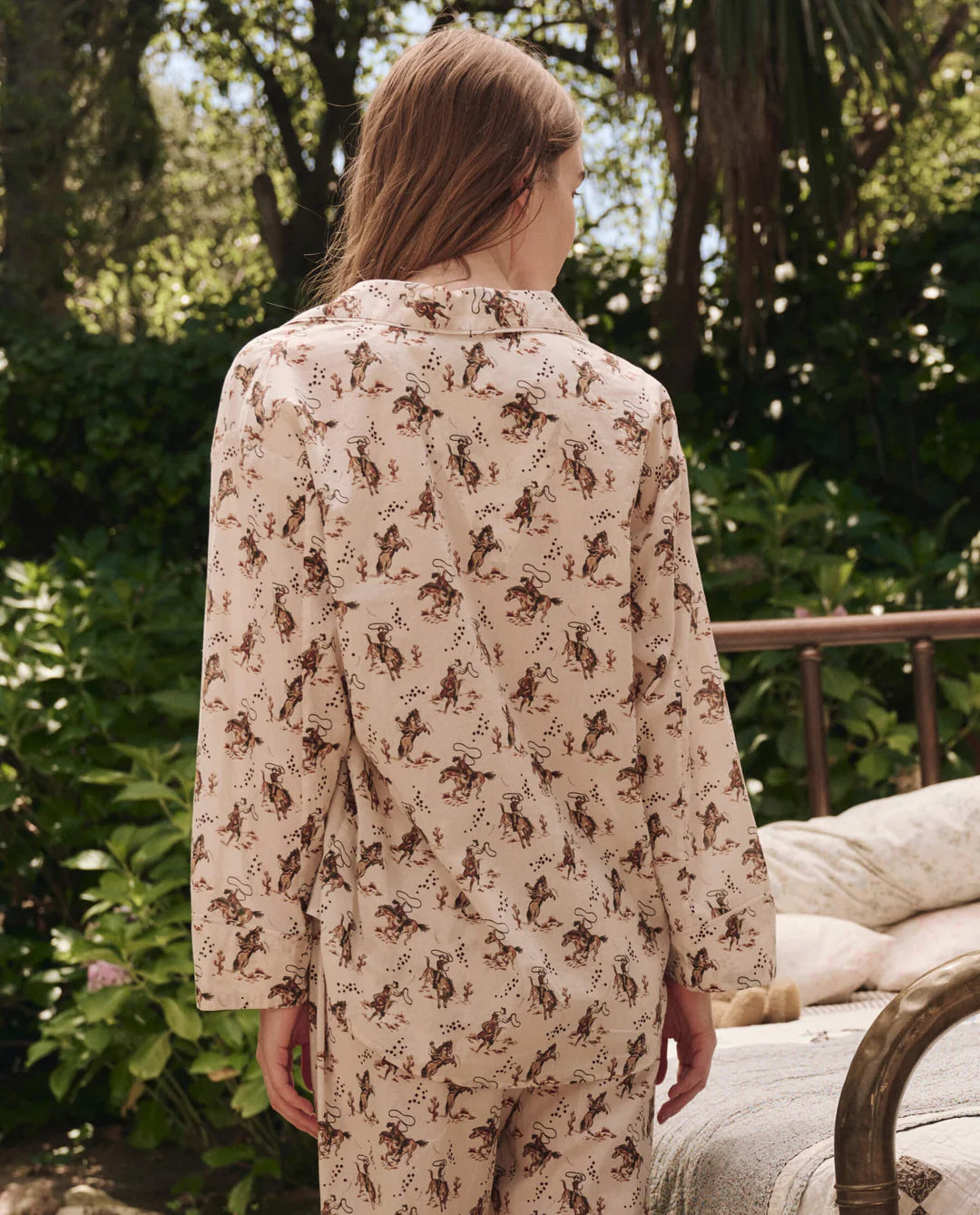 The Pajama Shirt. Cream Cowboy