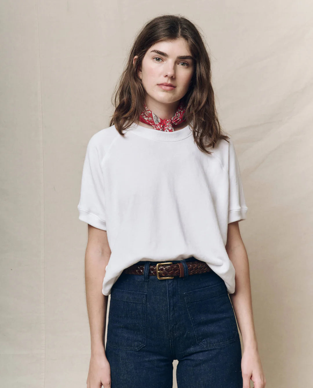 The Short Sleeve Sweatshirt. True White