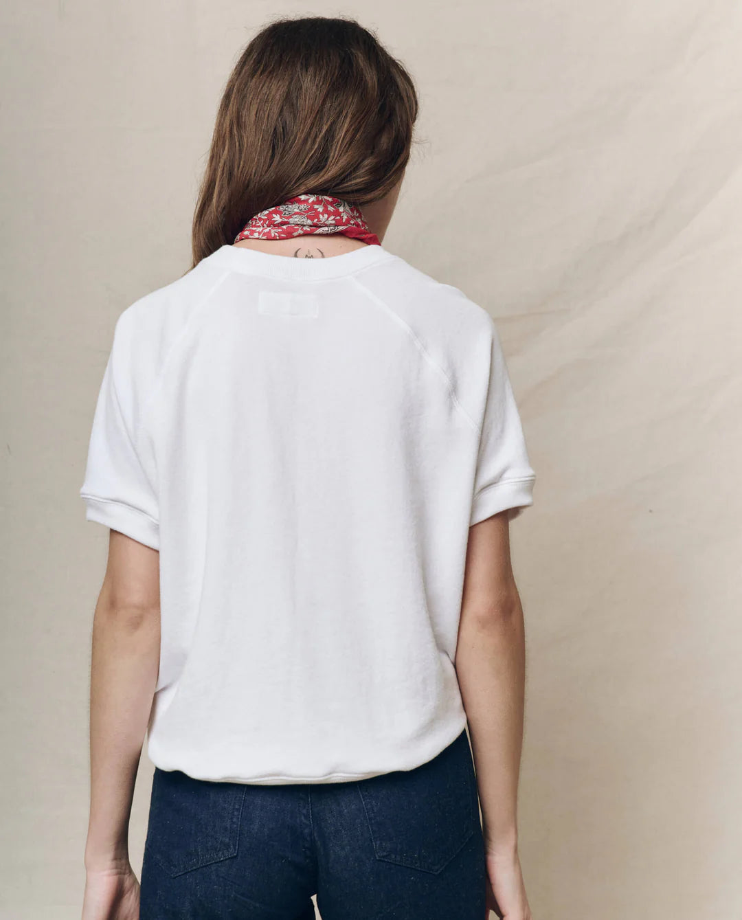 The Short Sleeve Sweatshirt. True White
