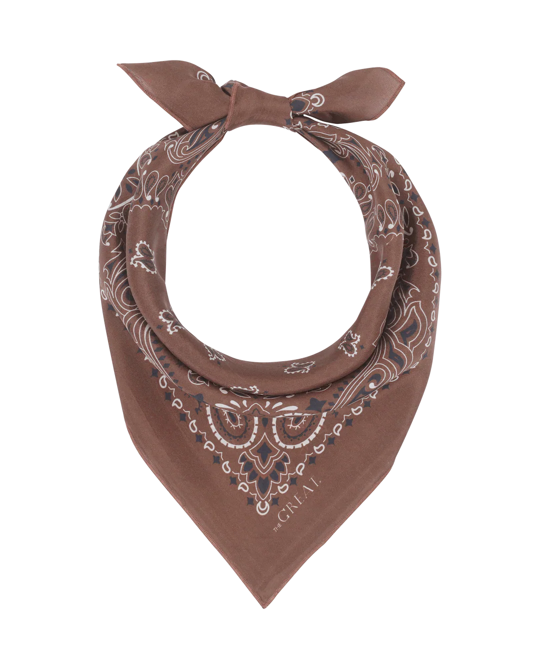 The Great The Silk Bandana. Chocolate