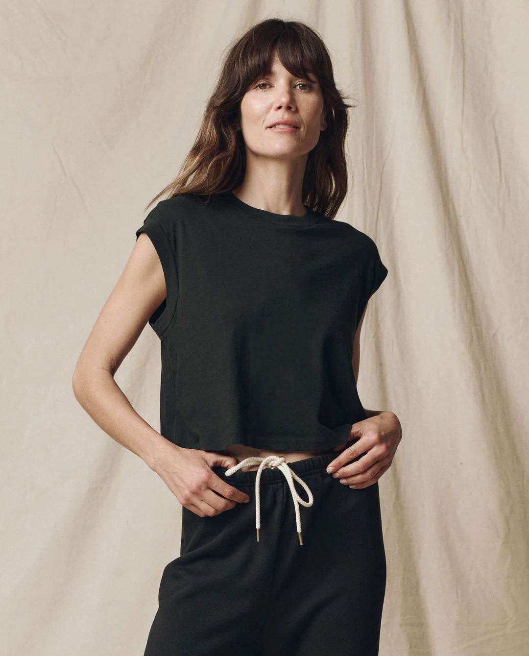 The Square Tee. Almost Black