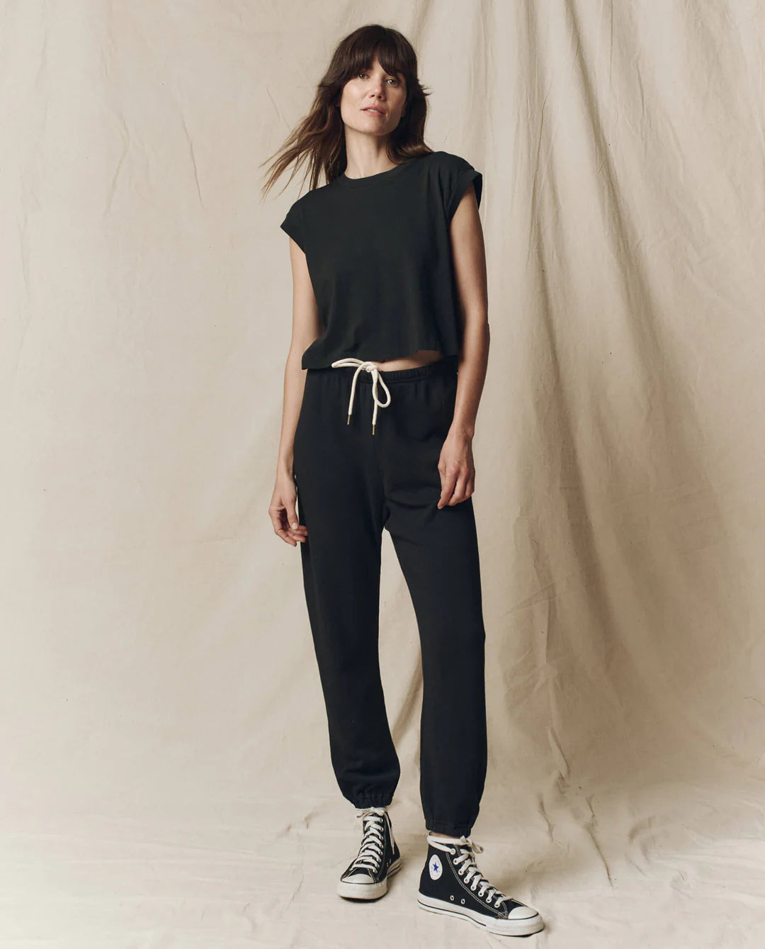 The Square Tee. Almost Black
