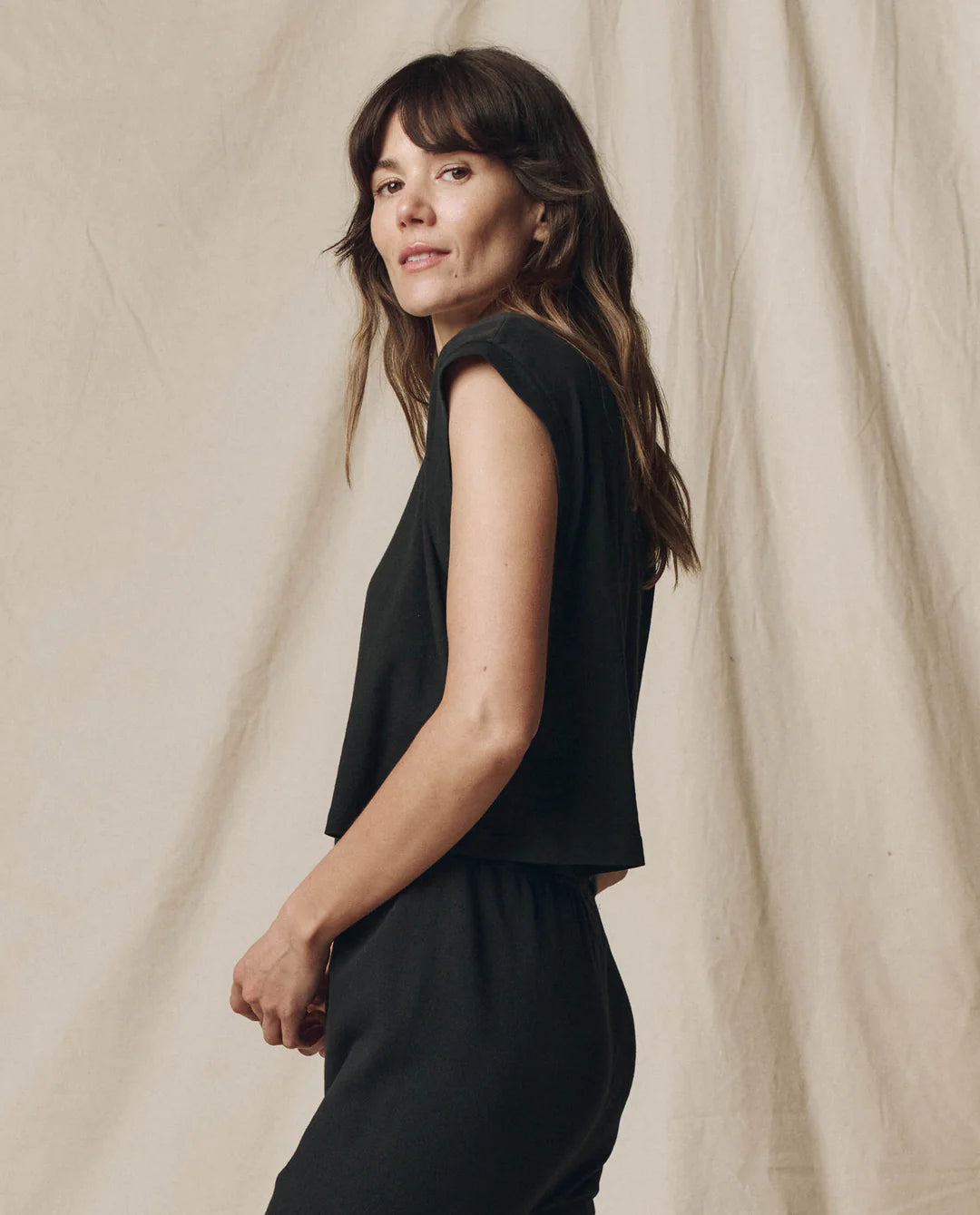 The Square Tee. Almost Black
