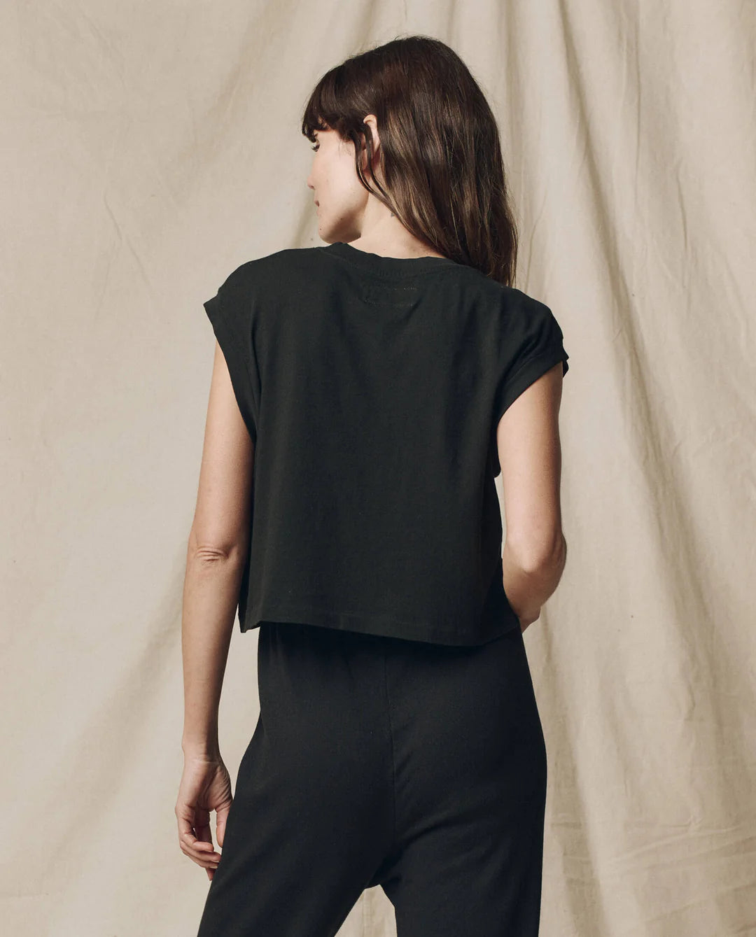 The Square Tee. Almost Black