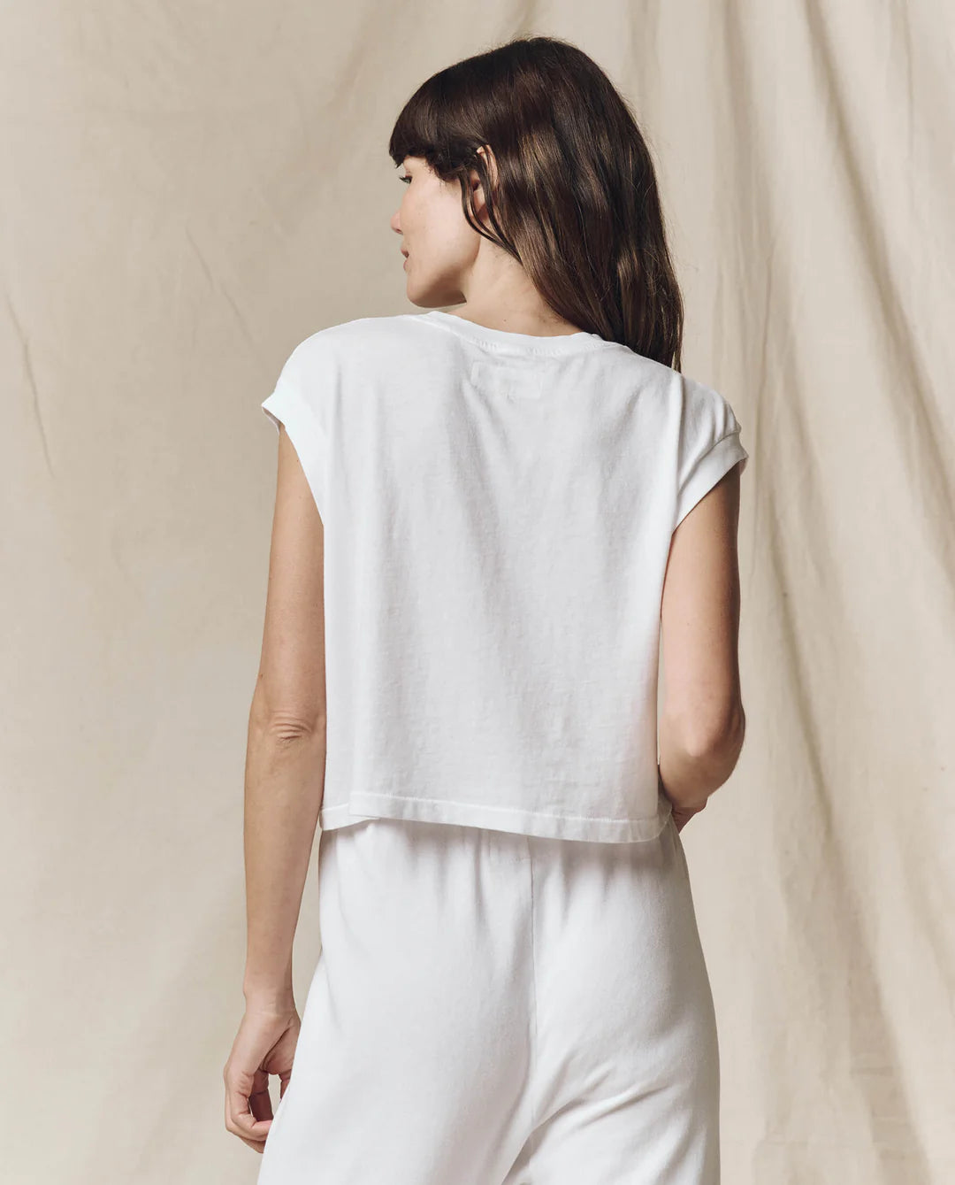 The Square Tee. True White