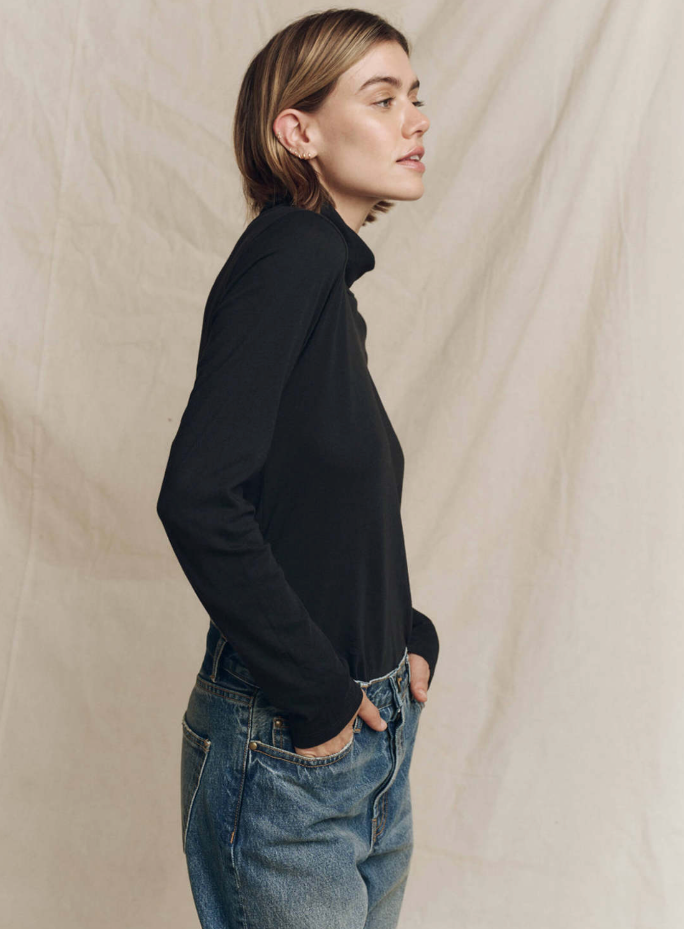 The Turtleneck. Almost Black