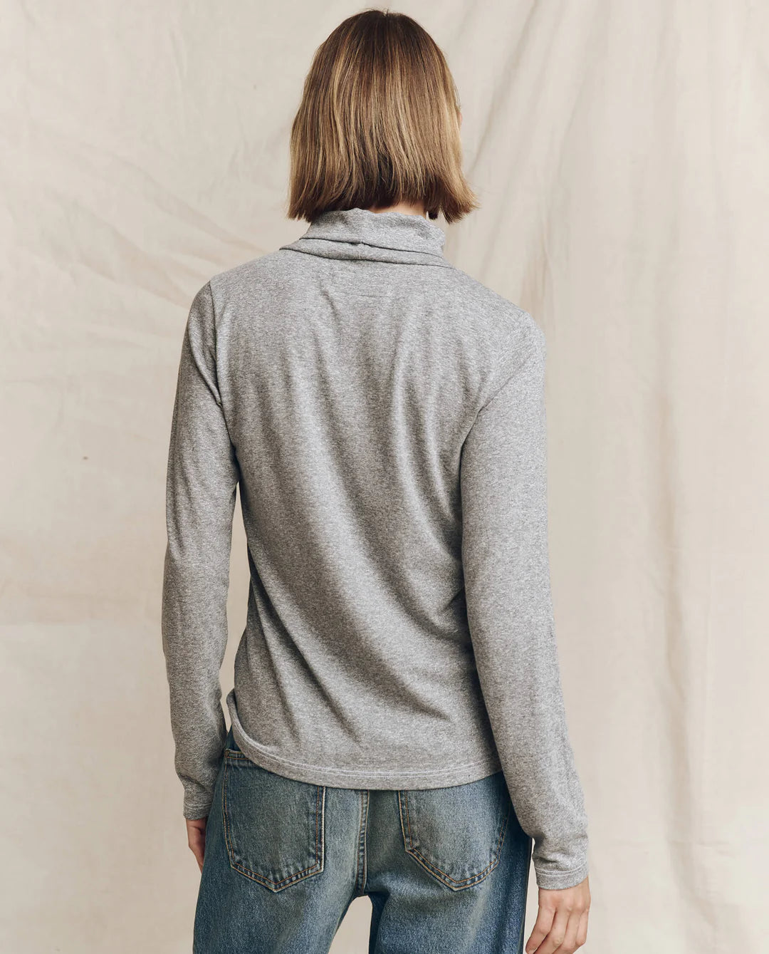 The Turtleneck. Heather Grey