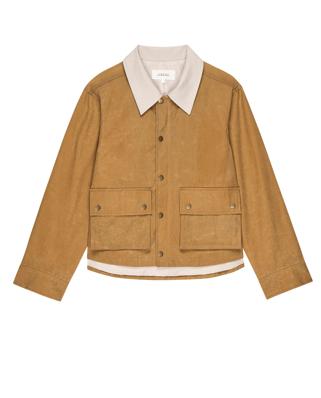 The Waxed Swingy Jacket. Walnut