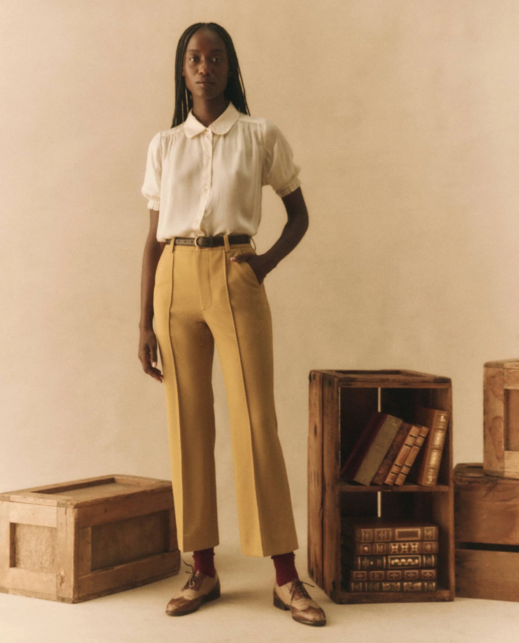 The Kerchief Top. Ivory