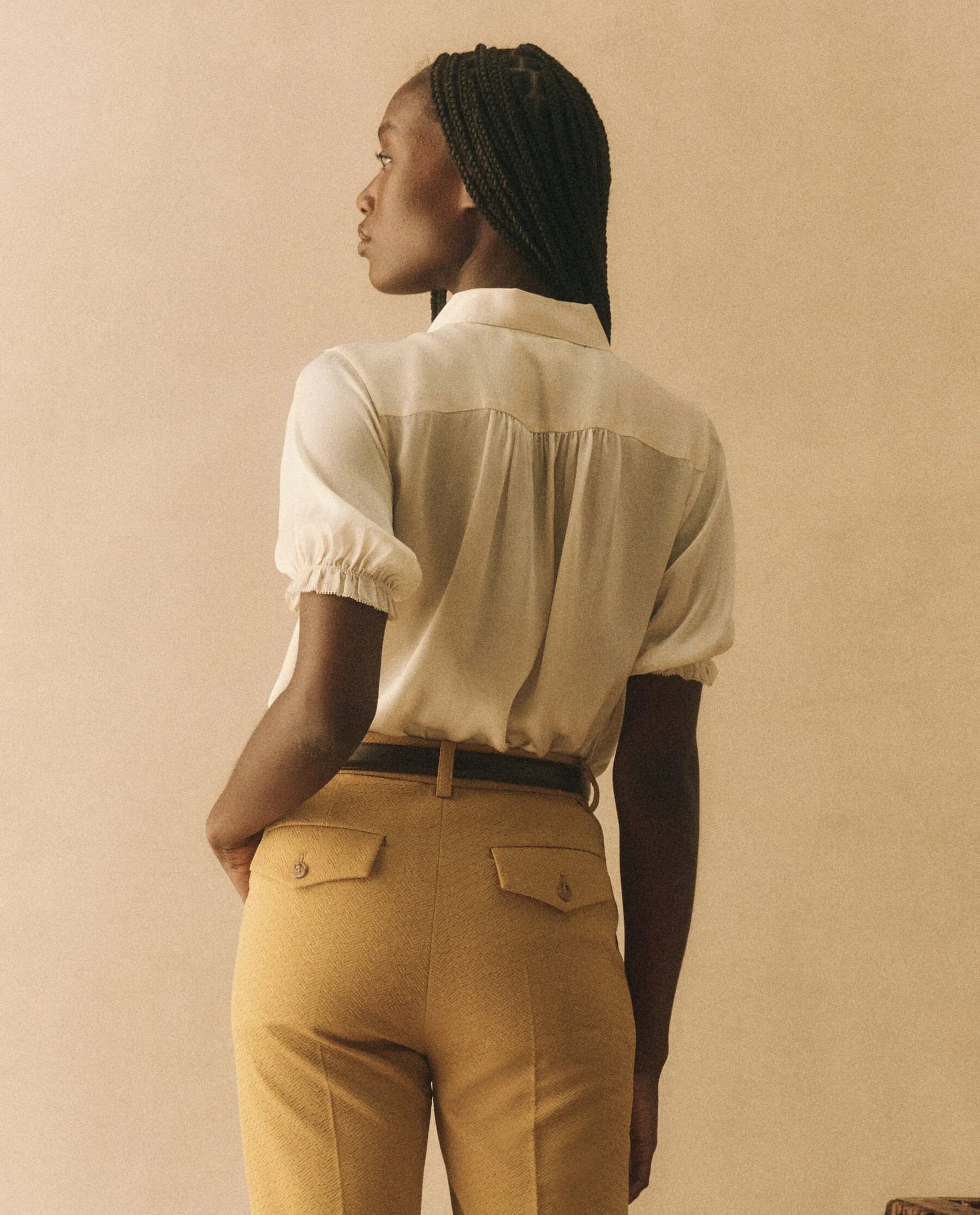 The Kerchief Top. Ivory