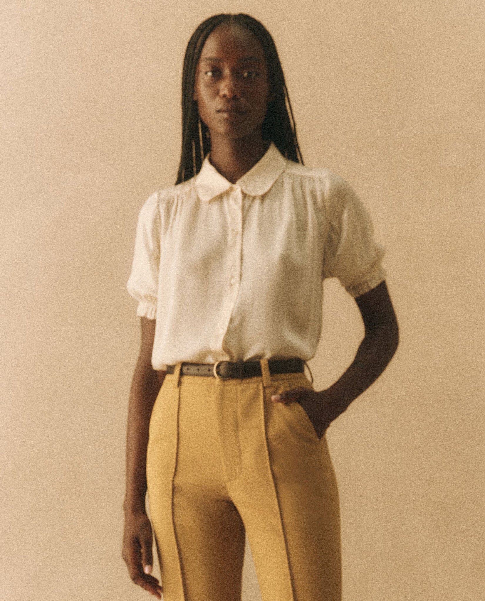 The Kerchief Top. Ivory