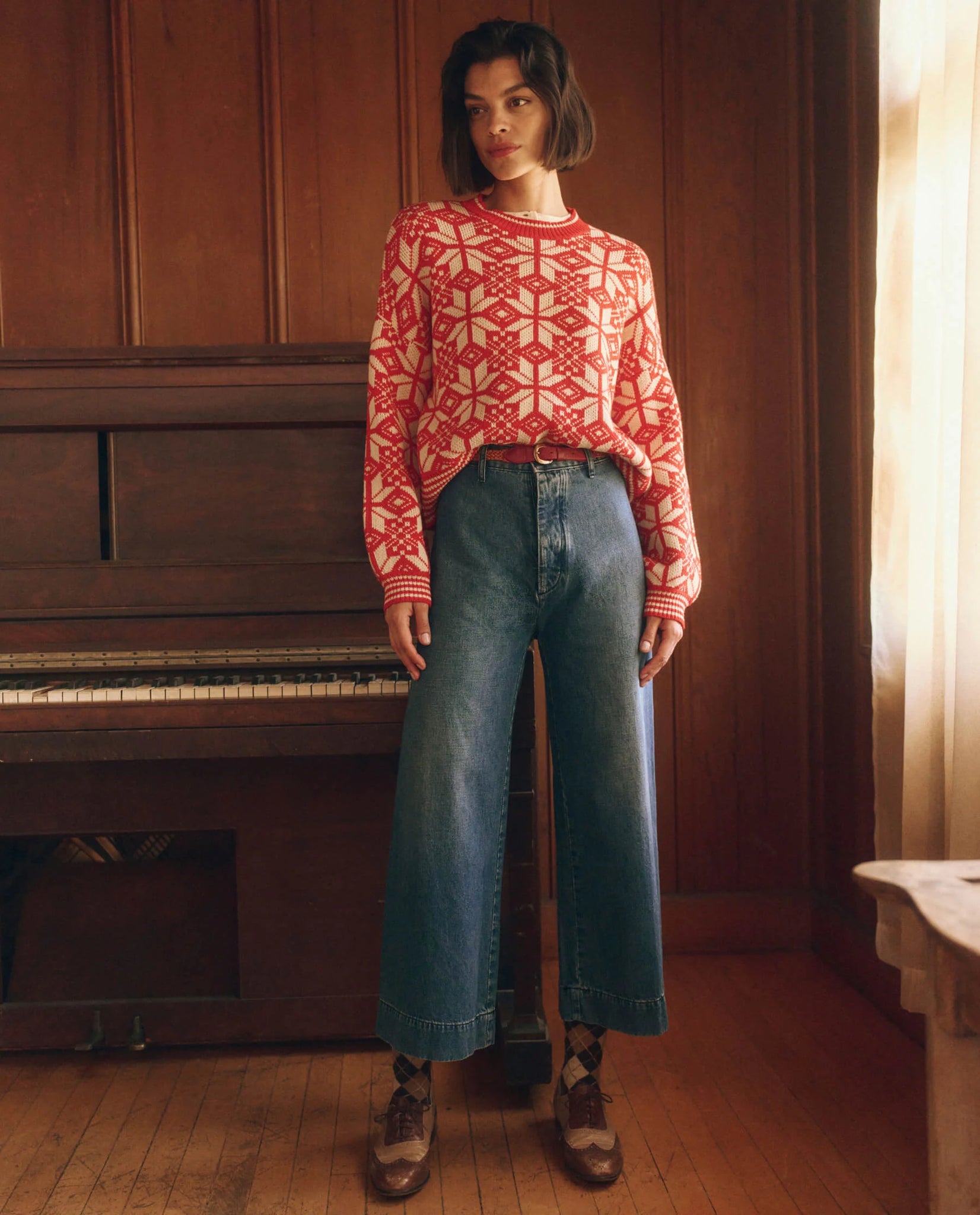 The Snowflake Pullover. Alpine Spice