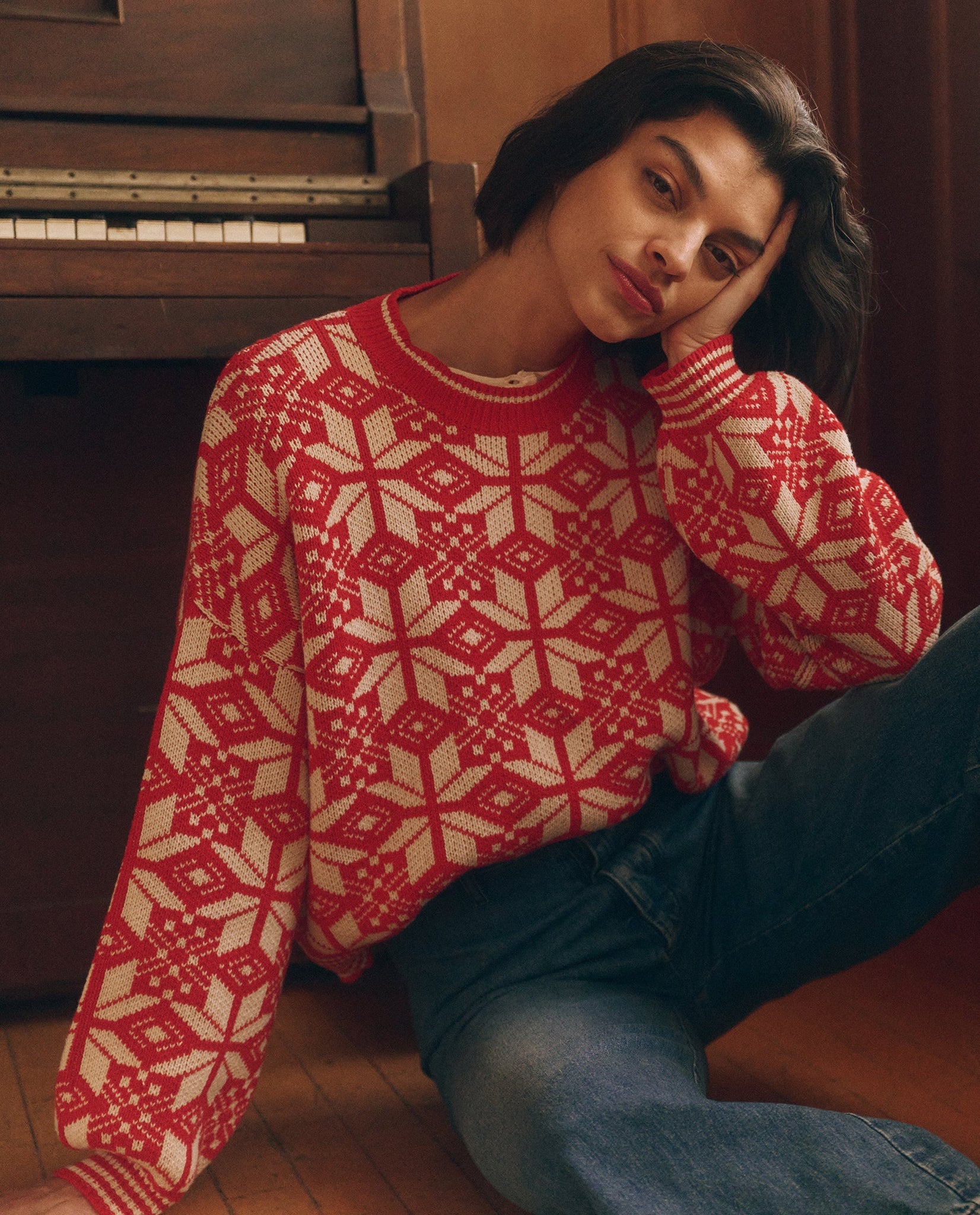 The Snowflake Pullover. Alpine Spice
