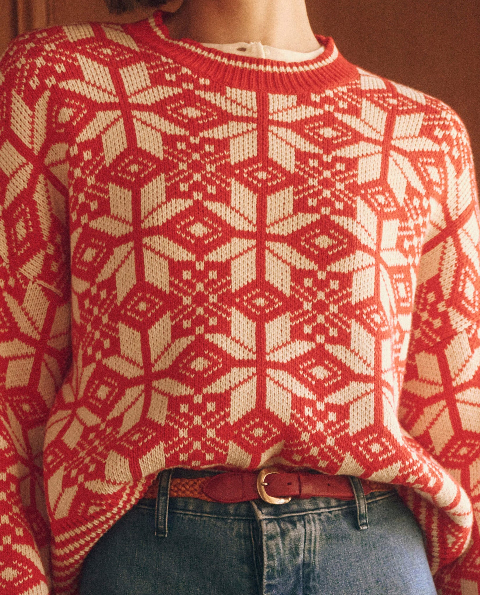 The Snowflake Pullover. Alpine Spice
