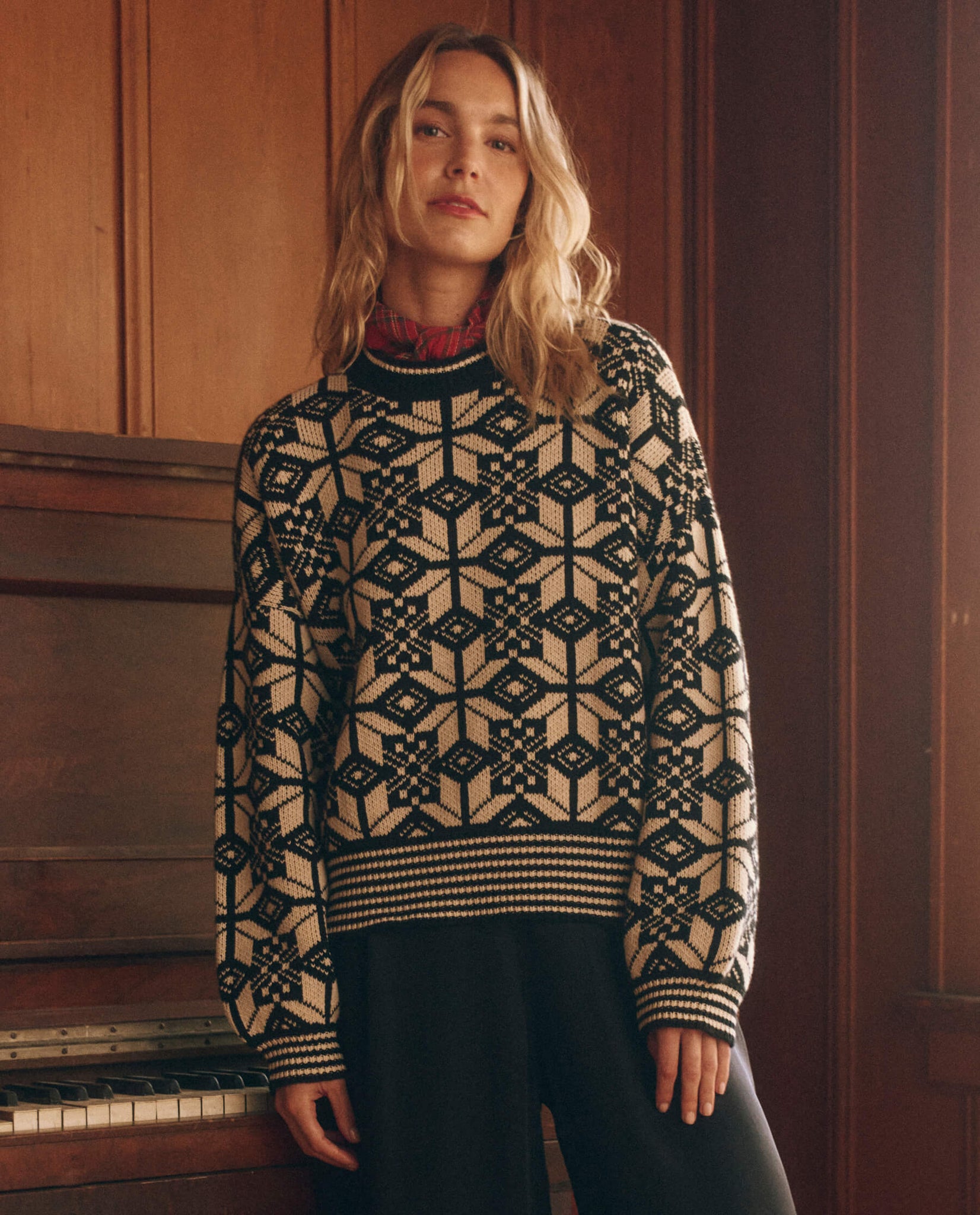 The Snowflake Pullover. Licorice
