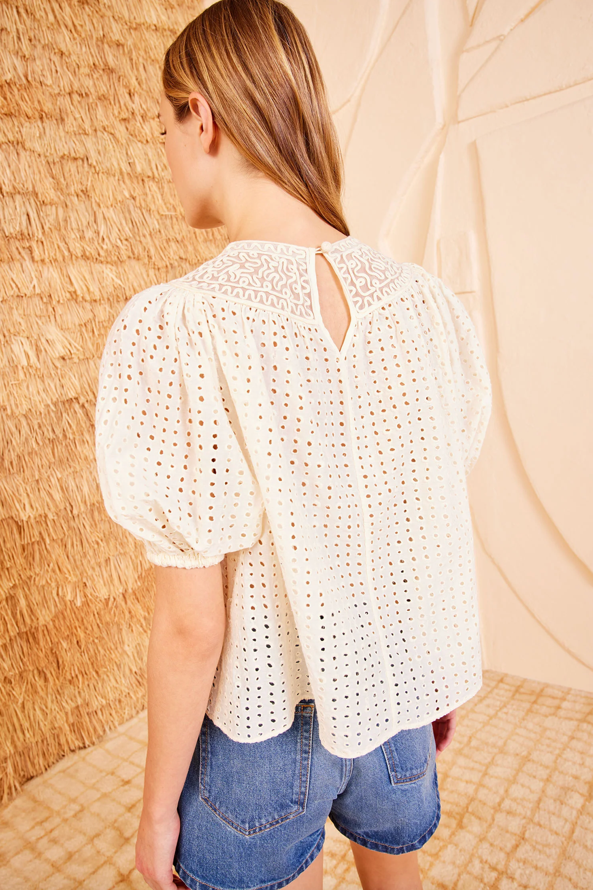 Amina Top in Ivory