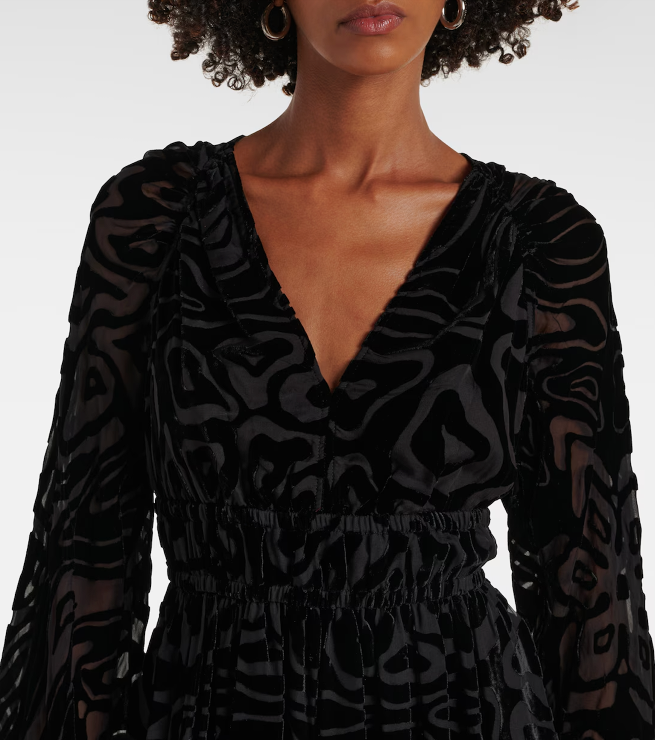 Elora Dress in Noir