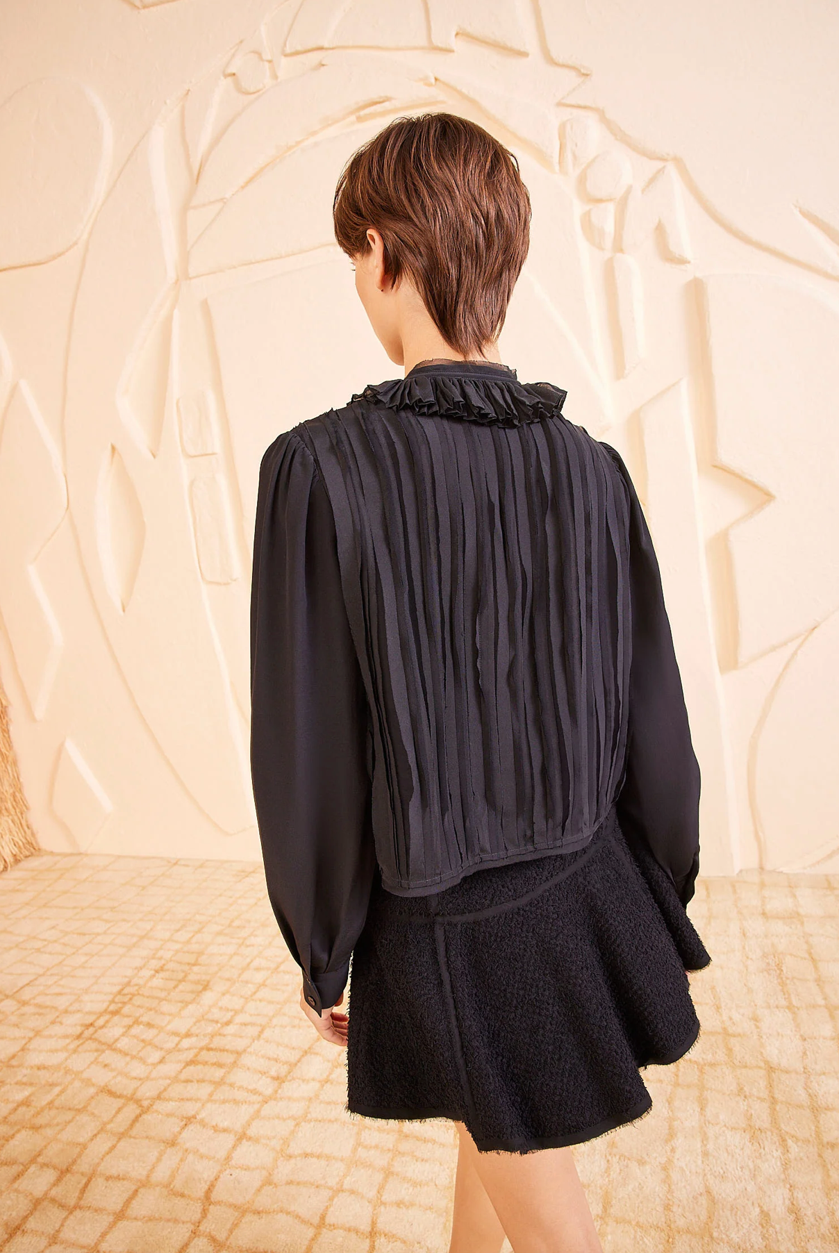 Karla Blouse in Noir