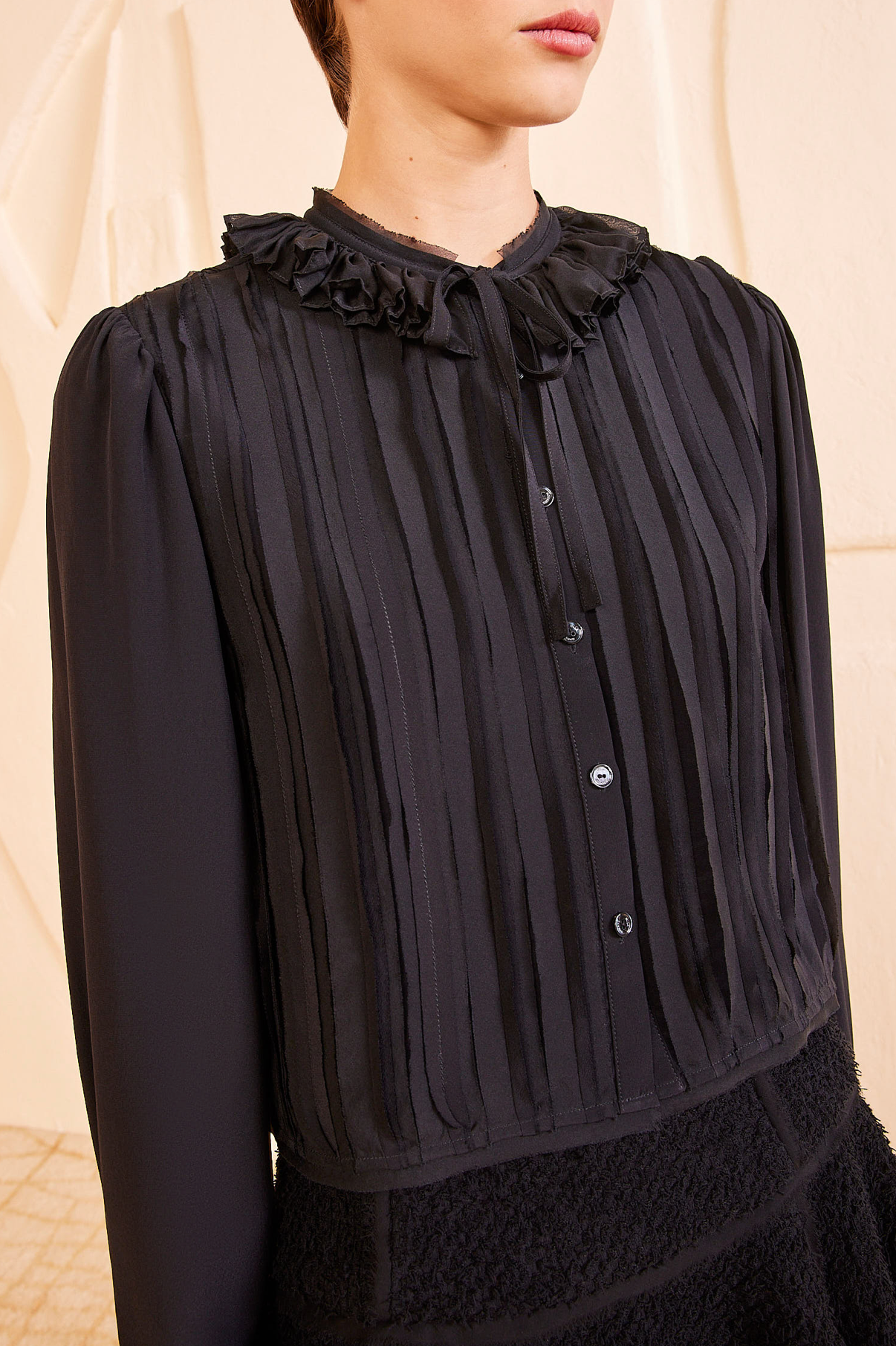 Karla Blouse in Noir