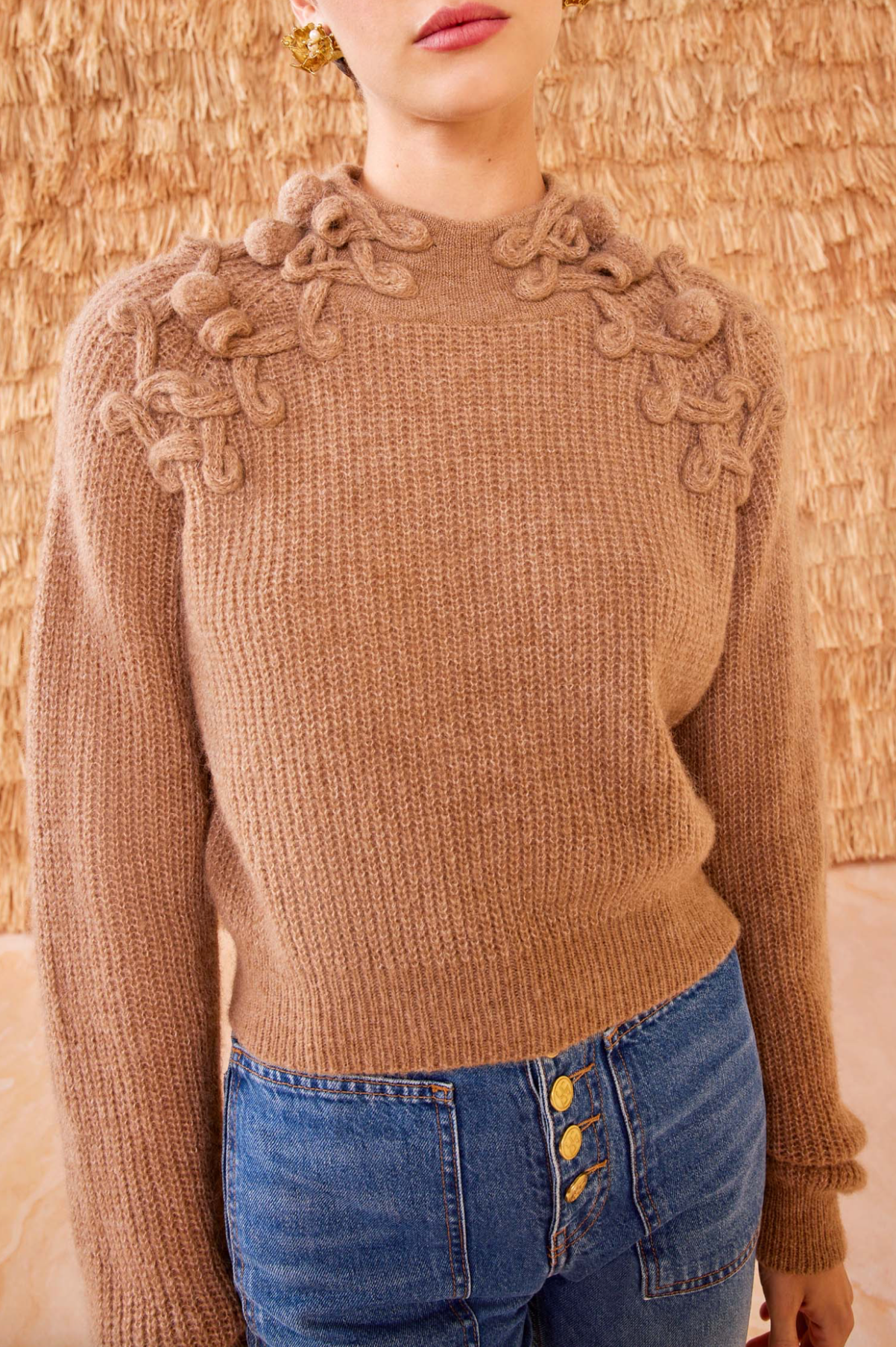 Reina Pullover in Camel