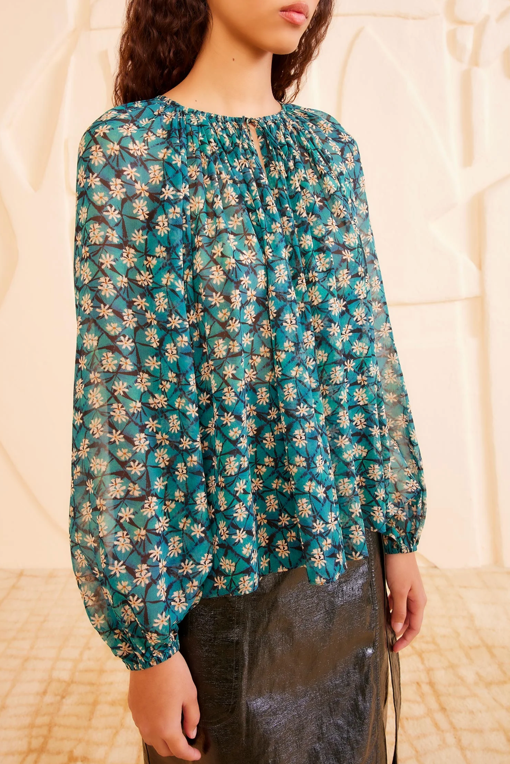 Safa Blouse in Clematis