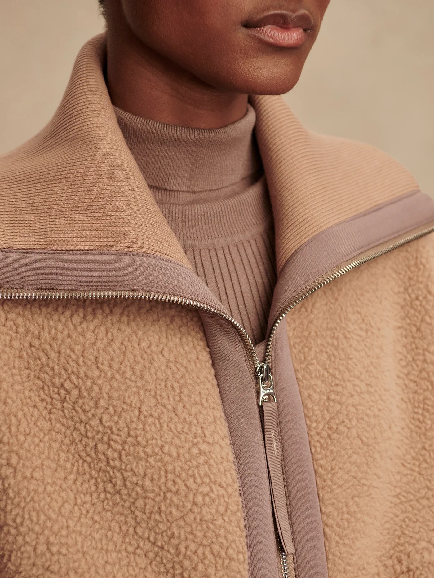 Eleanor Patch Pocket Fleece in Chanterelle