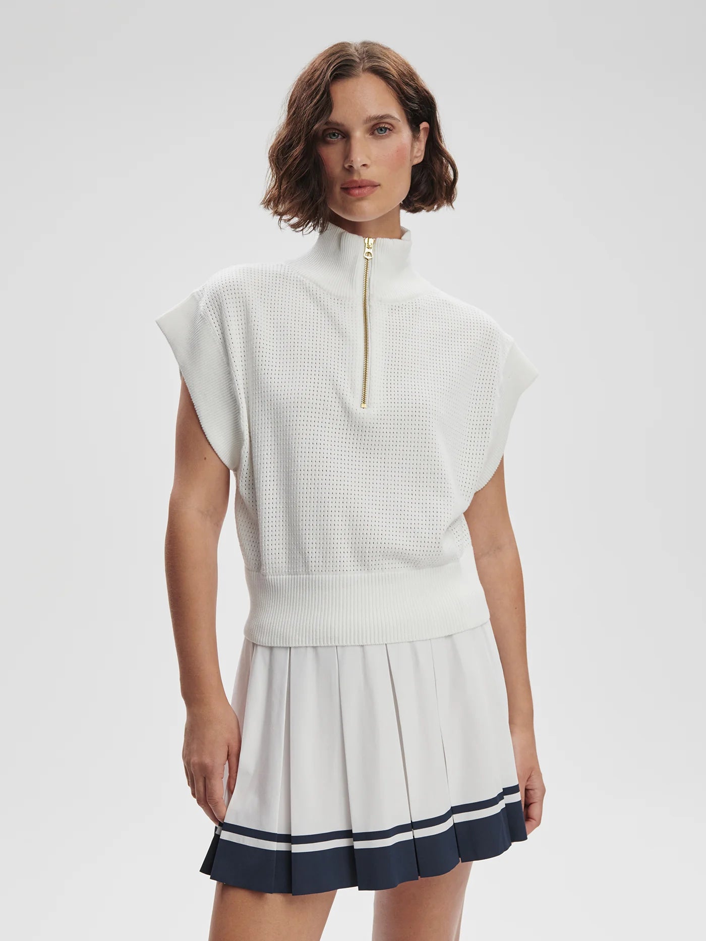 Fulton Cropped Knit in White