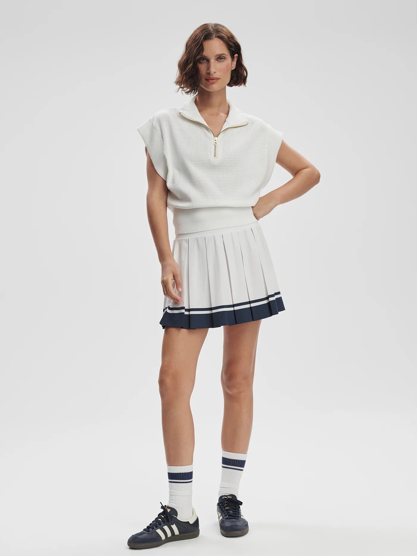 Fulton Cropped Knit in White
