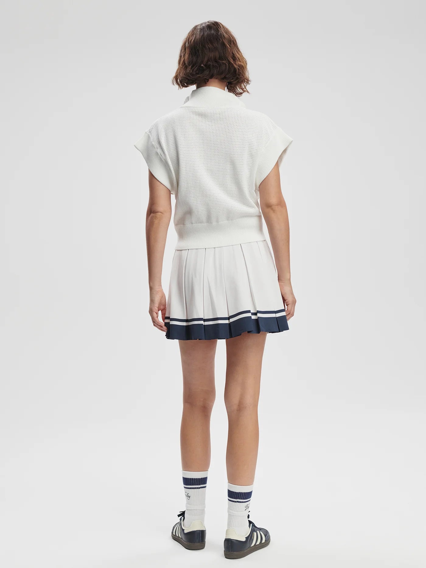 Fulton Cropped Knit in White