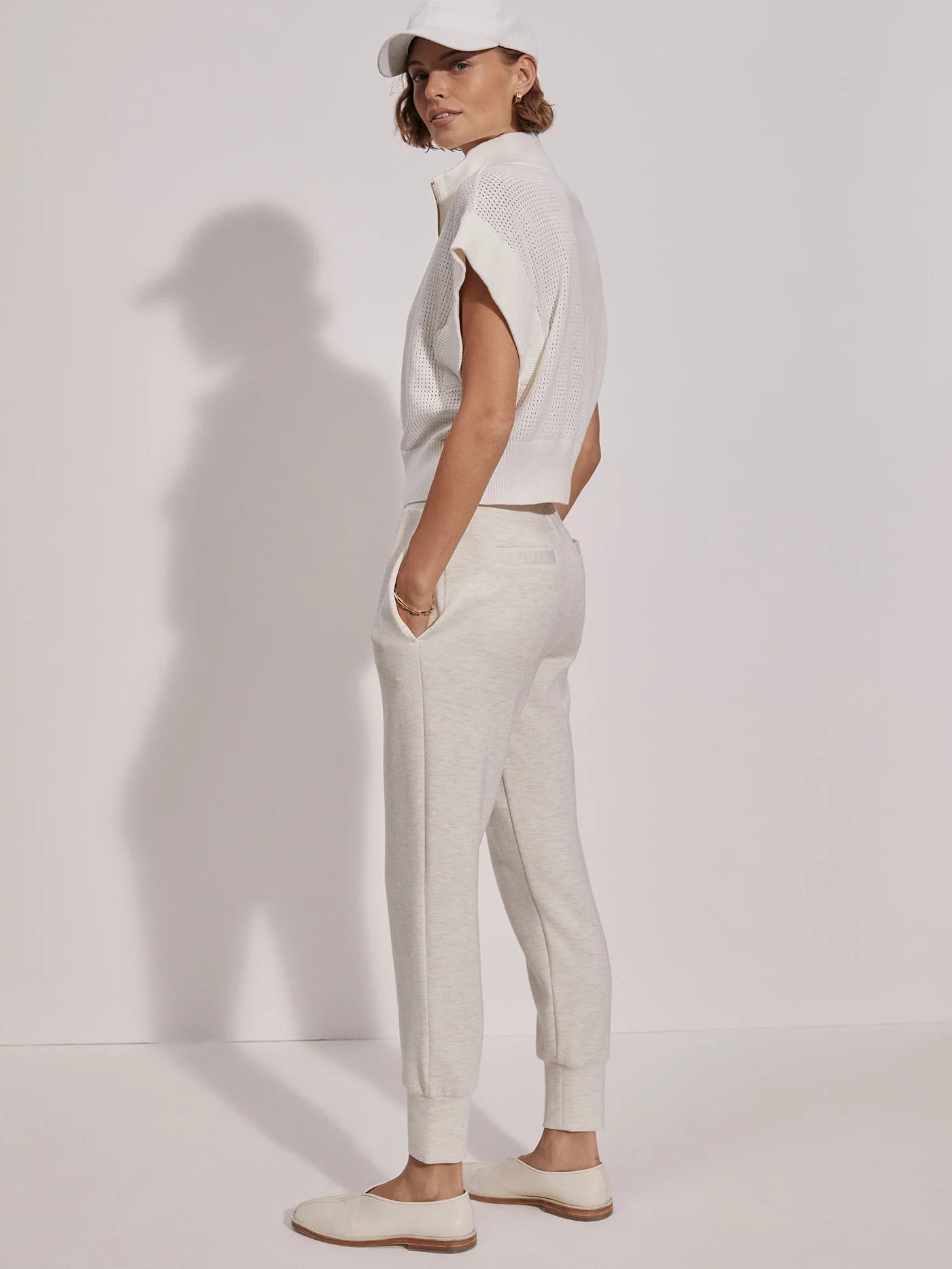 Fulton Cropped Knit in White