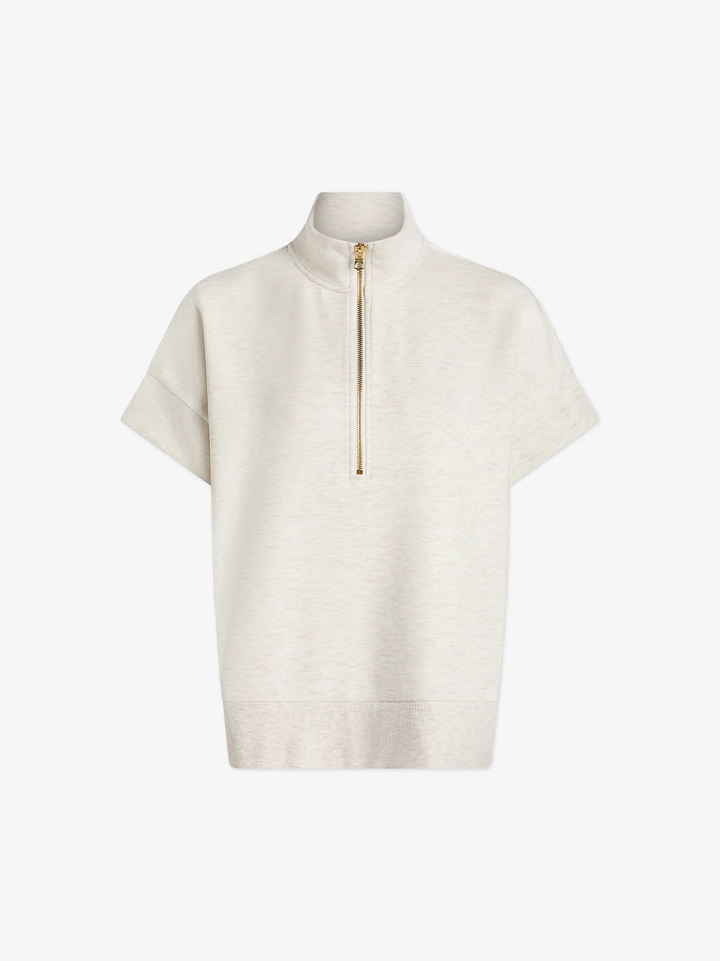 Ritchie Short Sleeve Sweatshirt in Ivory Marl