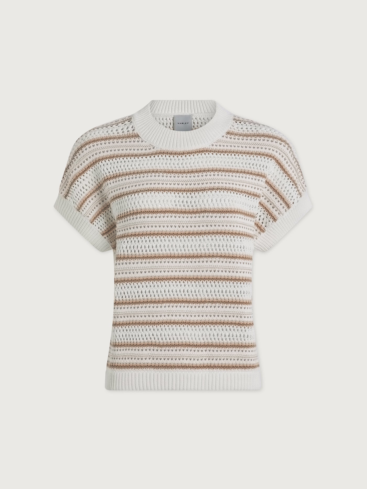Ciara Stripe Knit Top in Chanterelle Stripe