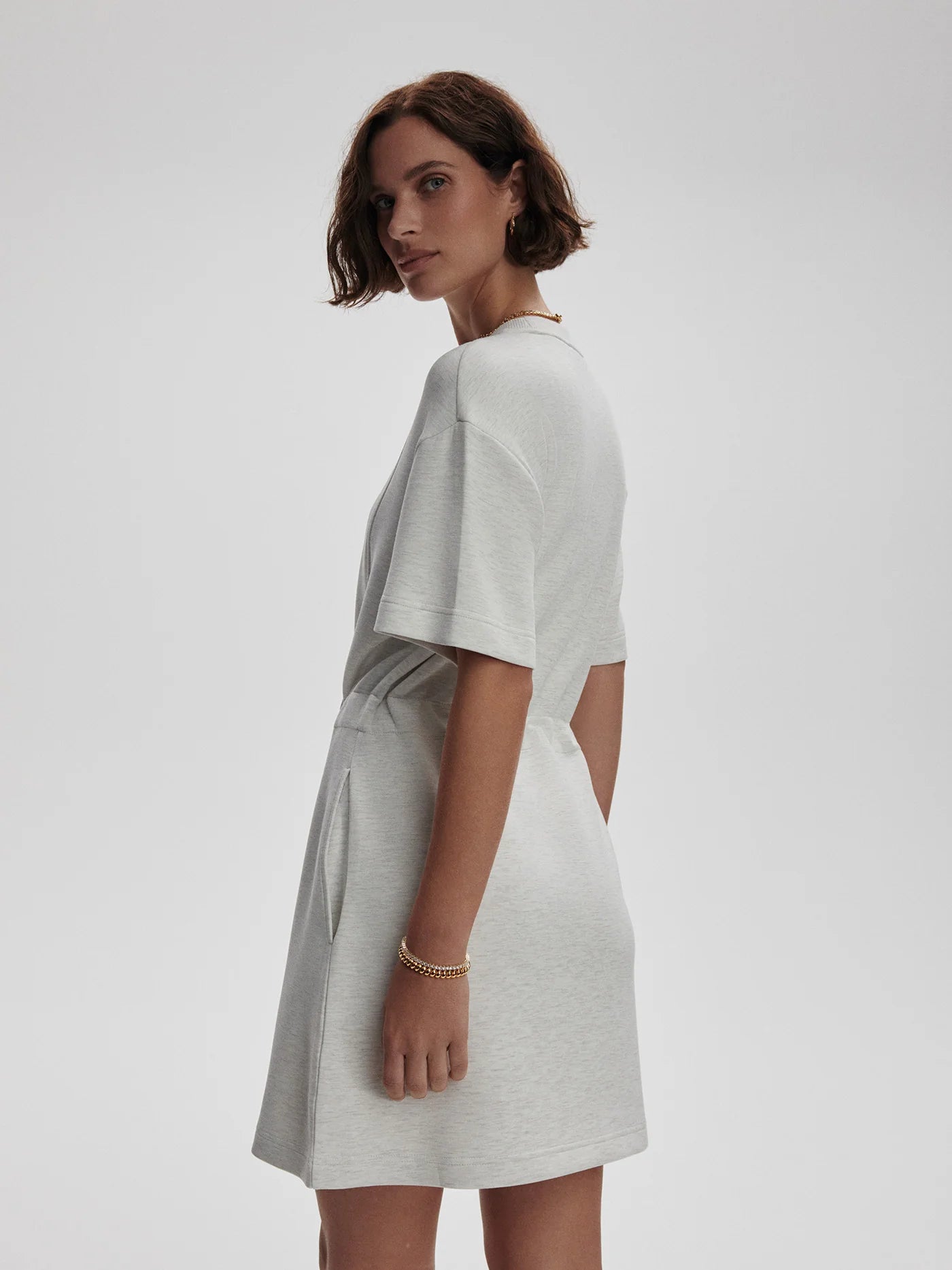 Maple Dress in Ivory Marl