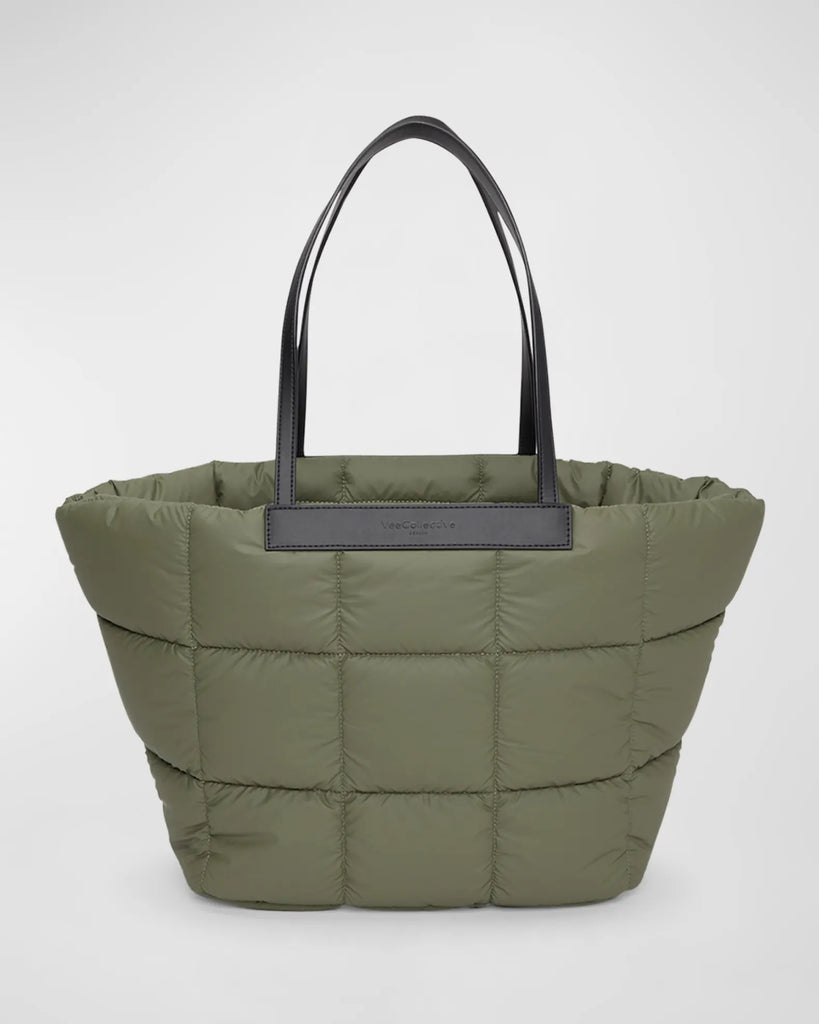 Porter Max Quilted Tote in Moss
