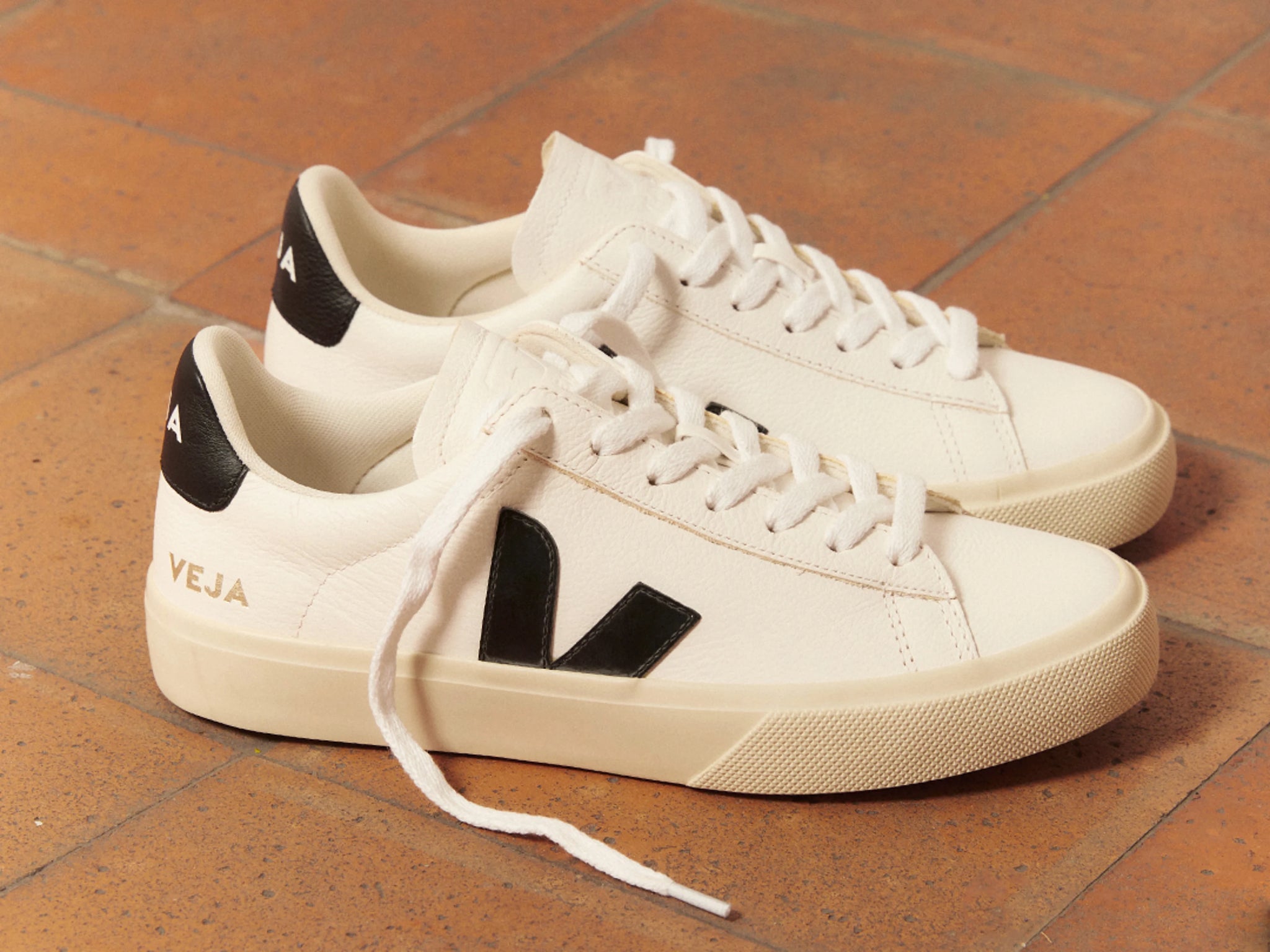 Campo Leather White Black
