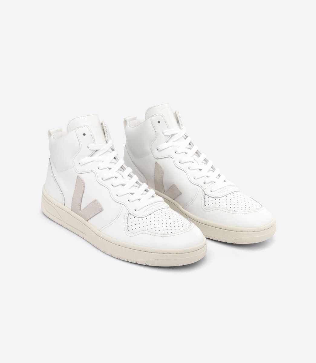 V-15 Leather in Extra White Natural