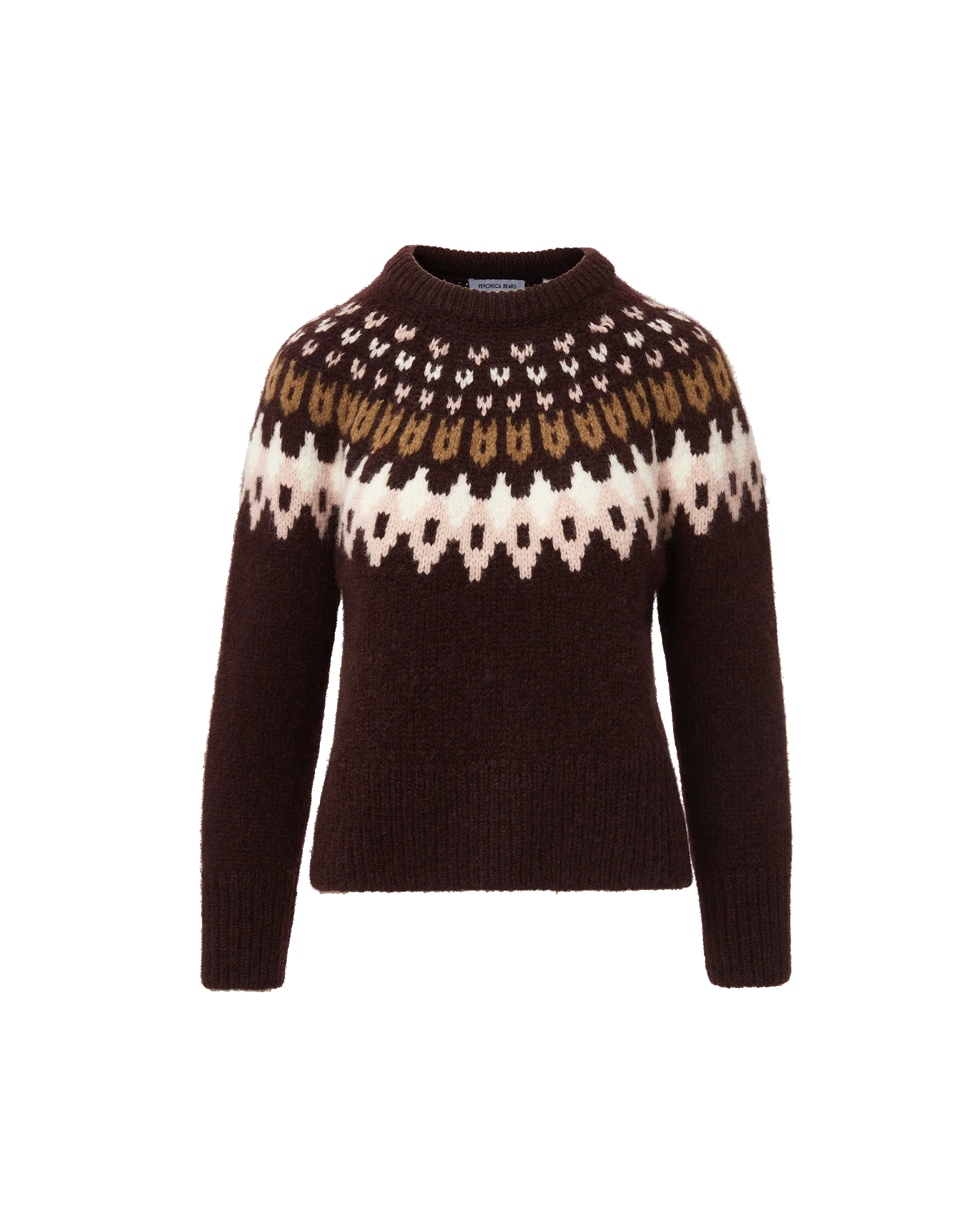 Anne Fair Isle Sweater in Raisin Multi