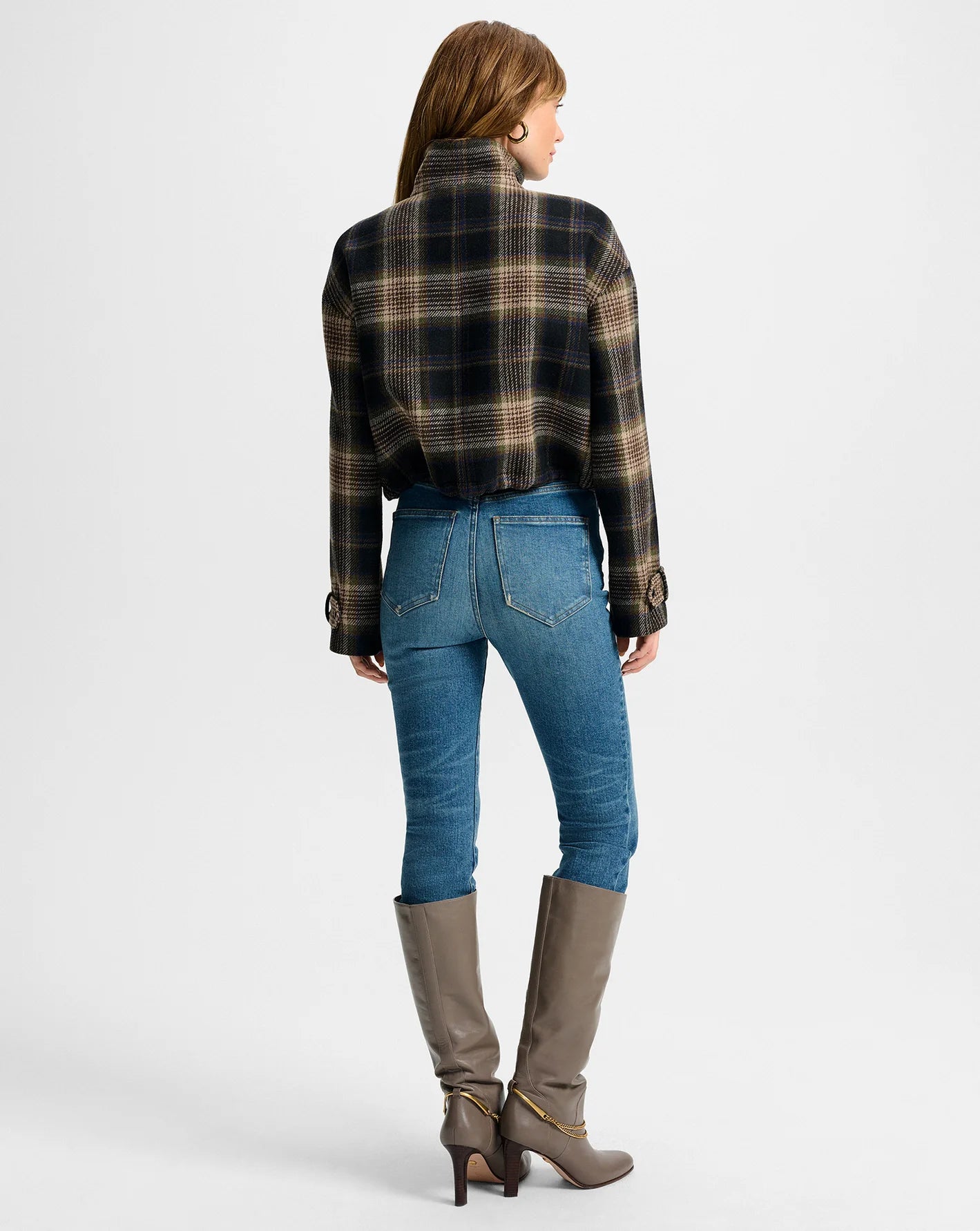 Bateman Plaid Jacket in Black Multi