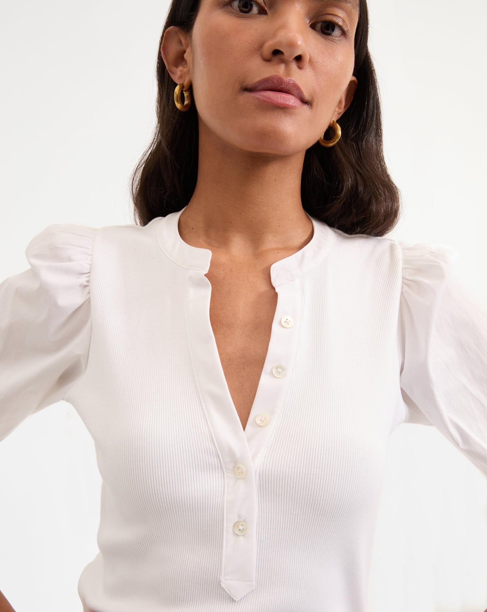 Coralee Top in White