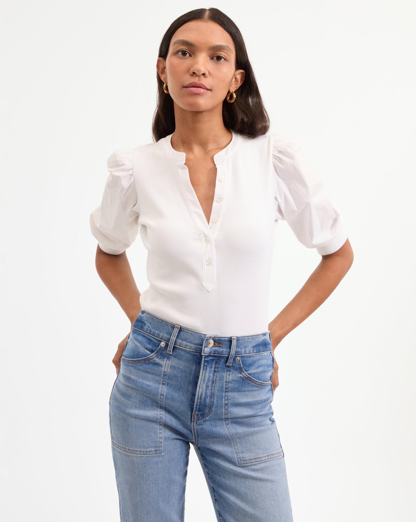 Coralee Top in White